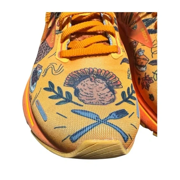 Brooks Ghost 14 Trot Happy Thanksgiving Running Shoes Size 8. - Picture 2 of 11